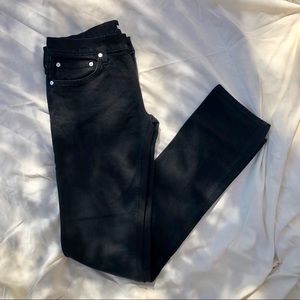 HELMUT LANG Unisex Black Denim Jeans